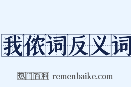 我侬词反义词是什么意思的图片